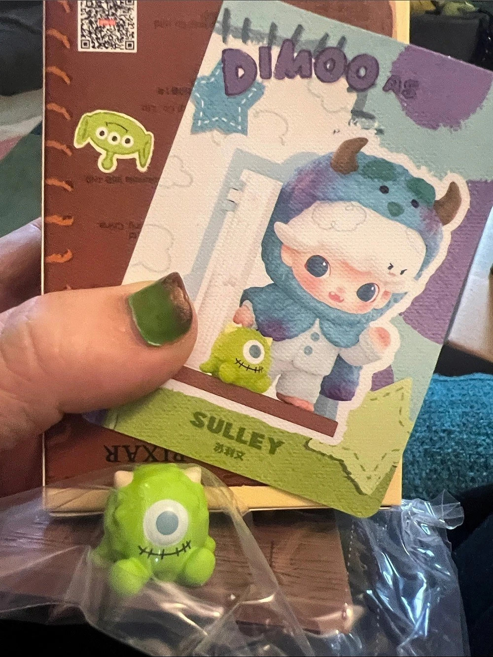 The cutest one! DIMOO x PIXAR Sulley Collectible Figure NWT